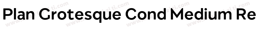 Plan Grotesque Cond Medium Regular字体转换